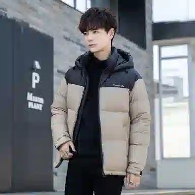 鸭鸭 时尚机能风工装宽松保暖百搭御寒防风连帽羽绒服 男女同款