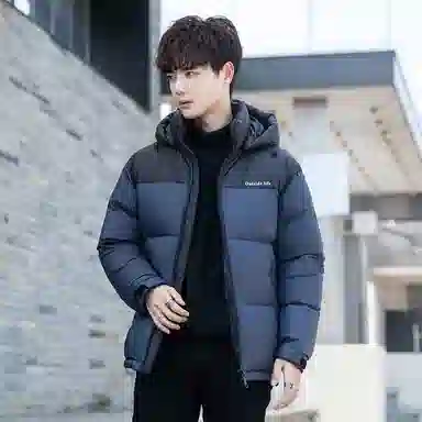 鸭鸭 时尚机能风工装宽松保暖百搭御寒防风连帽羽绒服 男女同款