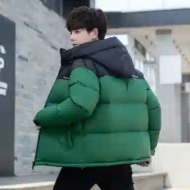 鸭鸭 时尚机能风工装宽松保暖百搭御寒防风连帽羽绒服 男女同款