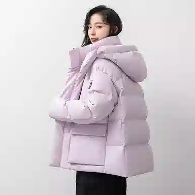 鸭鸭 时尚机能风宽松保暖百搭连帽羽绒服 男女同款