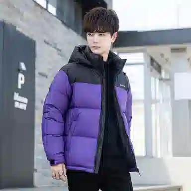 鸭鸭 时尚机能风工装宽松保暖百搭御寒防风连帽羽绒服 男女同款