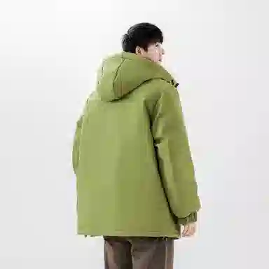 鸭鸭 加厚保暖连帽宽松百搭休闲羽绒服 男女同款