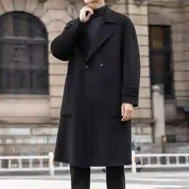 Automobili Lamborghini Classic Double-Breasted Coat