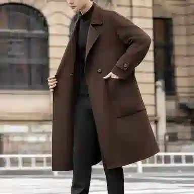 Automobili Lamborghini Classic Double-Breasted Coat