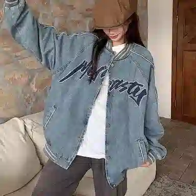 JUFU Vintage Denim Jacket Blue