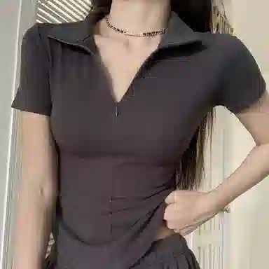 JUFU Polo Short Sleeve Top