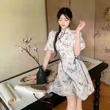 JUFU French Collar Dress