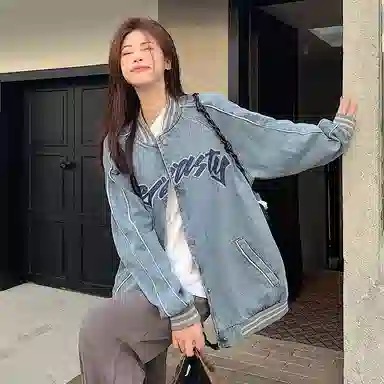 JUFU Vintage Denim Jacket Blue