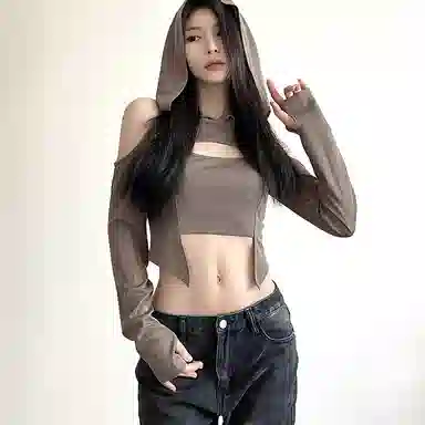 JUFU SS24 Khaki Long Sleeve Tee