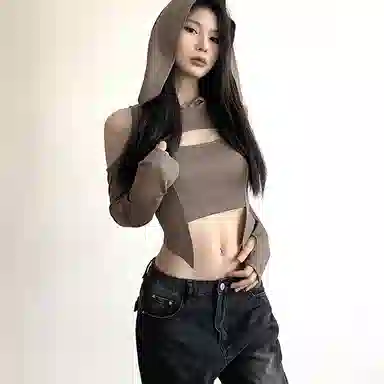 JUFU SS24 Khaki Long Sleeve Tee