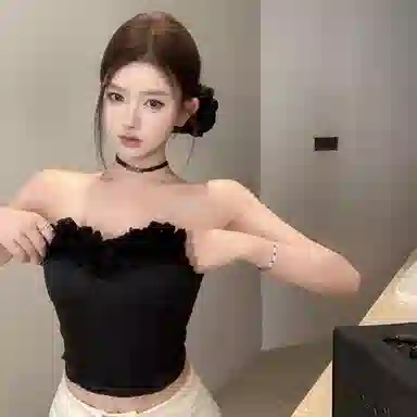 JUFU SS24 Black Sleeveless Top