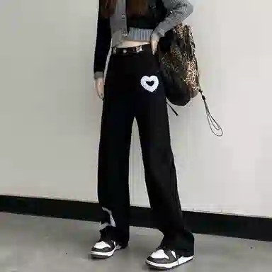 JUFU Wide Leg Jeans Black