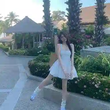 JUFU SS24 Slim Strap Dress White