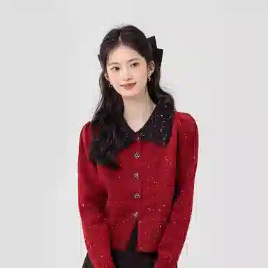 JUFU Vintage Knit Cardigan