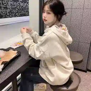 JUFU Star Print Hoodie