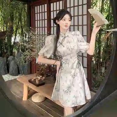 JUFU French Collar Dress