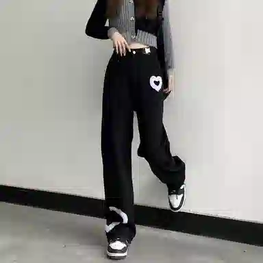 JUFU Wide Leg Jeans Black