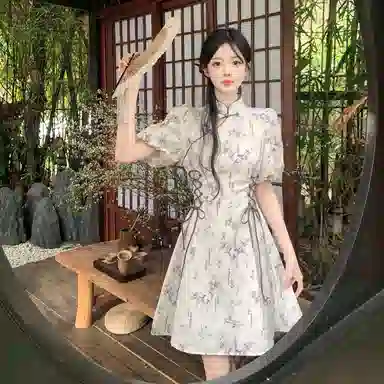 JUFU French Collar Dress