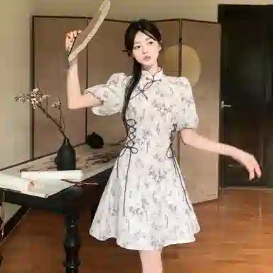 JUFU French Collar Dress