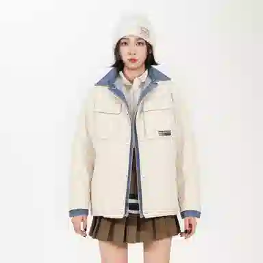 鸭鸭 时尚外套保暖多口袋冬季羽绒服 女款