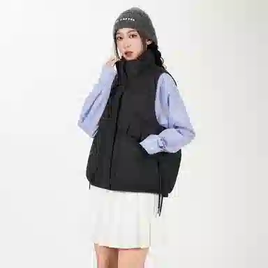 鸭鸭 纯色立领休闲羽绒服 女款