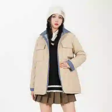 鸭鸭 时尚外套保暖多口袋冬季羽绒服 女款