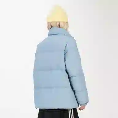 鸭鸭 简约面包服纯色宽松休闲防风外套防寒保暖加厚羽绒服 男女同款