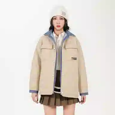 鸭鸭 时尚外套保暖多口袋冬季羽绒服 女款