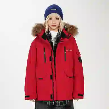 鸭鸭 宝藏抗冻轻盈舒适休闲户外运动上课通勤百搭加厚保暖亲肤防寒防风防水可拆卸毛领中长款羽绒服 男女同款