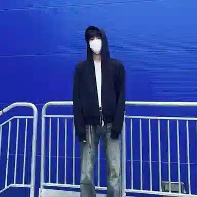 北欧攻略 春秋美式复古加厚保暖百搭连帽开衫夹克卫衣 男女同款
