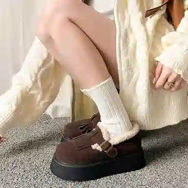 牛反绒 保暖 复古时尚舒适百搭潮流鞋款 雪地靴 女款