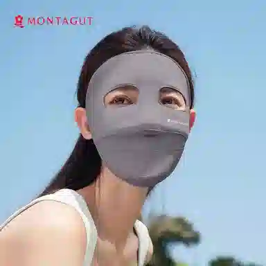 梦特娇 遮阳脸罩时尚设计 锦纶 防晒面罩 女款