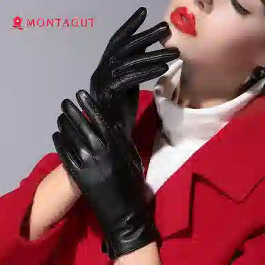 梦特娇 可触屏 保暖棉 手套 女款