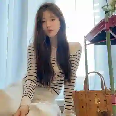 桴生 韩系条纹舒适百搭内搭针织衫 女款