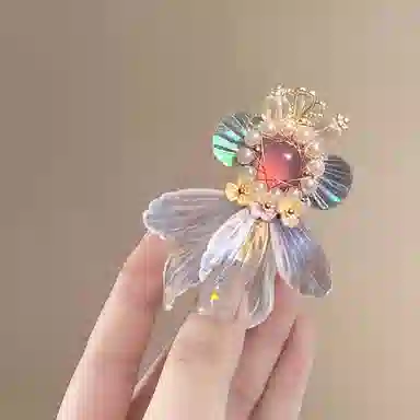 蒙妮 超仙幻彩金鱼 树脂 发夹 男女同款情侣款