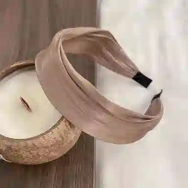 蒙妮 法式复古宽边 亚克力 布艺 发箍 女款