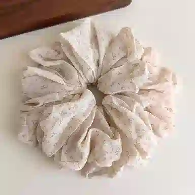 蒙妮 韩版简约时尚腰果花超大号大肠圈 布艺 发圈/头绳 女款