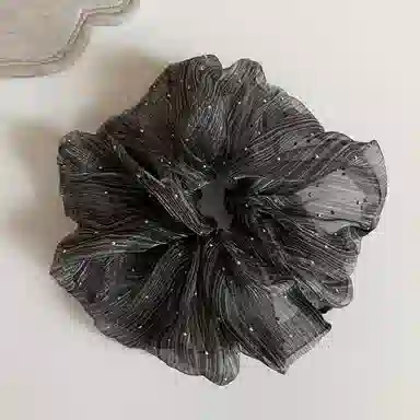 蒙妮 韩系时尚简约满天星大肠圈 网纱 发圈 女款