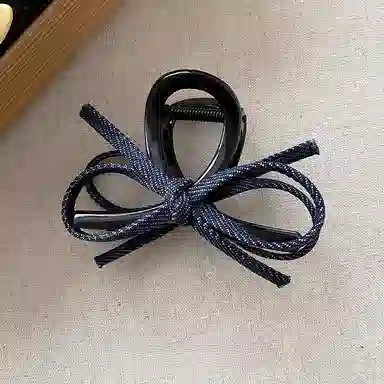 蒙妮 复古简约蝴蝶结抓夹 亚克力 发夹 女款