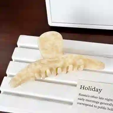 蒙妮 高级感轻奢晕染大号抓夹 醋酸 发夹 女款