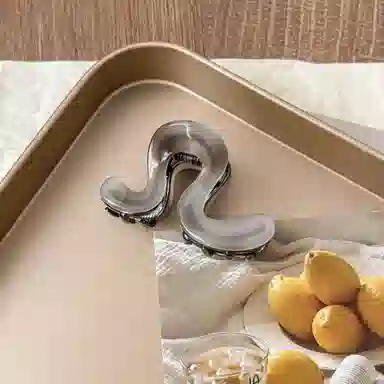 蒙妮 高级感简约几何 醋酸 发夹 女款