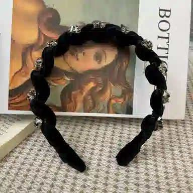 蒙妮 轻奢发饰 丝绒 发箍 男女同款情侣款