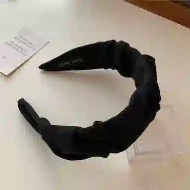 蒙妮 雪纺褶皱头箍 布艺 发箍 男女同款情侣款