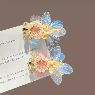 蒙妮 超仙幻彩金鱼 树脂 发夹 男女同款情侣款