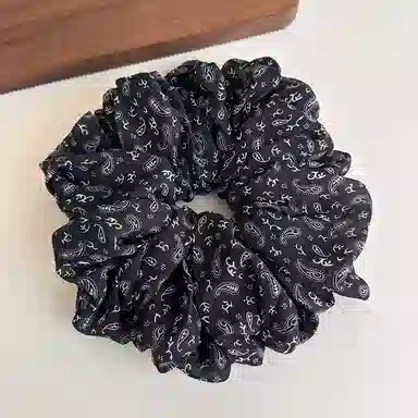 蒙妮 韩版简约时尚腰果花超大号大肠圈 布艺 发圈/头绳 女款