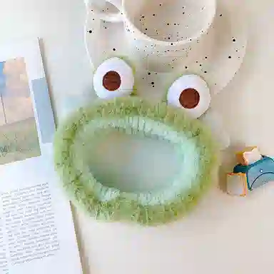 蒙妮 可爱大眼青蛙 毛绒 发箍 男女同款情侣款