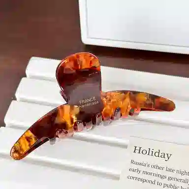 蒙妮 高级感轻奢晕染大号抓夹 醋酸 发夹 女款