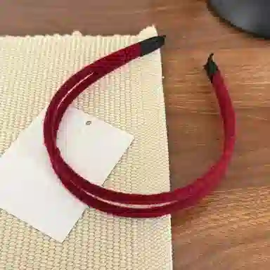 蒙妮 复古港风双股高颅顶 树脂/毛线 发箍 女款