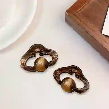 蒙妮 珠珠气质小号 树脂 发夹 女款