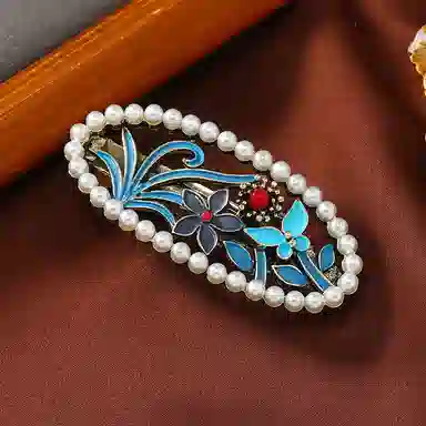 蒙妮 复古绝美优雅气质国风百搭 合金 发夹 女款